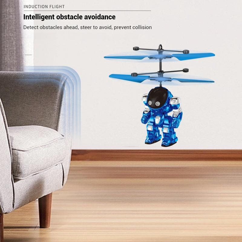 Induction Hover Robot Toy Stem Flying Aircraft With Auto-Sensing Technology Energy-Saving Educational Toys For Kids Birthday