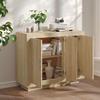 vidaXL Sideboard Sonoma-Eiche 92x35x75 cm Holzwerkstoff