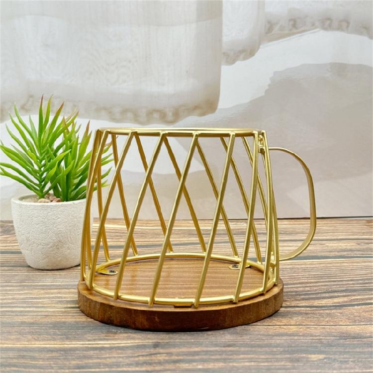 Fashionable Coffee Accessory Storage Basket With Protective Lid Portable for Maintaining Cleanliness and Order