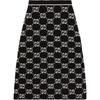 GUCCI Gg Jacquard A-Line Knit Skirt 713301-XKCNA-2668