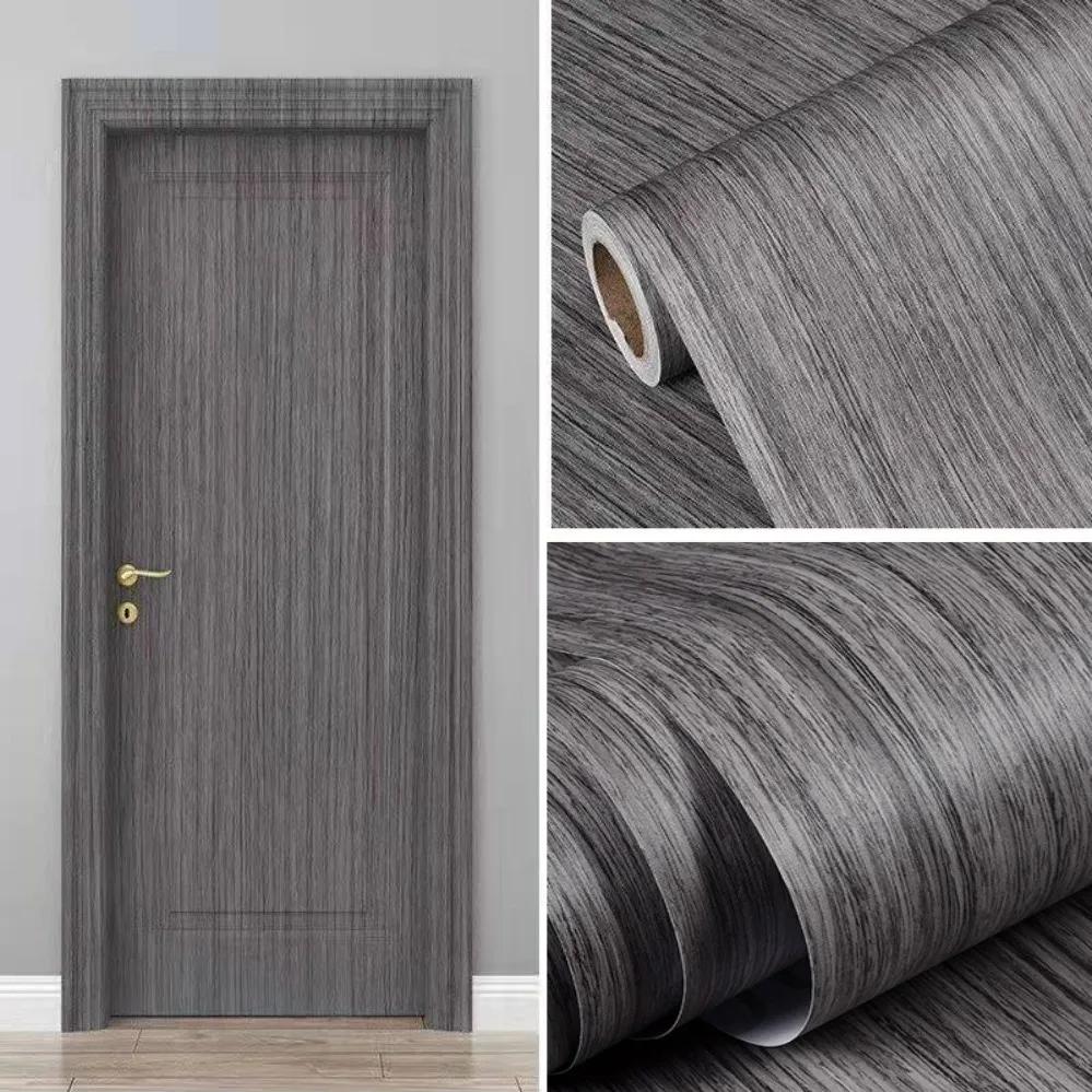 Adesivi per porte effetto legno per armadi, tavoli, guardaroba e mobili. Rivestimento murale autoadesivo in PVC idrorepellente per la decorazione della casa.