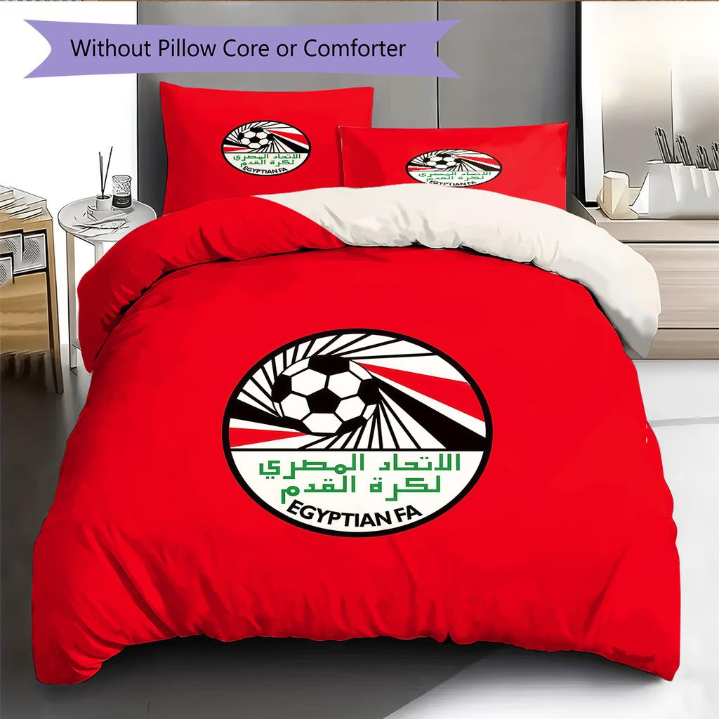 EFA Logo Pattern Bedding Quilt Set  Home Decoration  Gift (1 * duvet cover + 2 * pillowcase  without core)