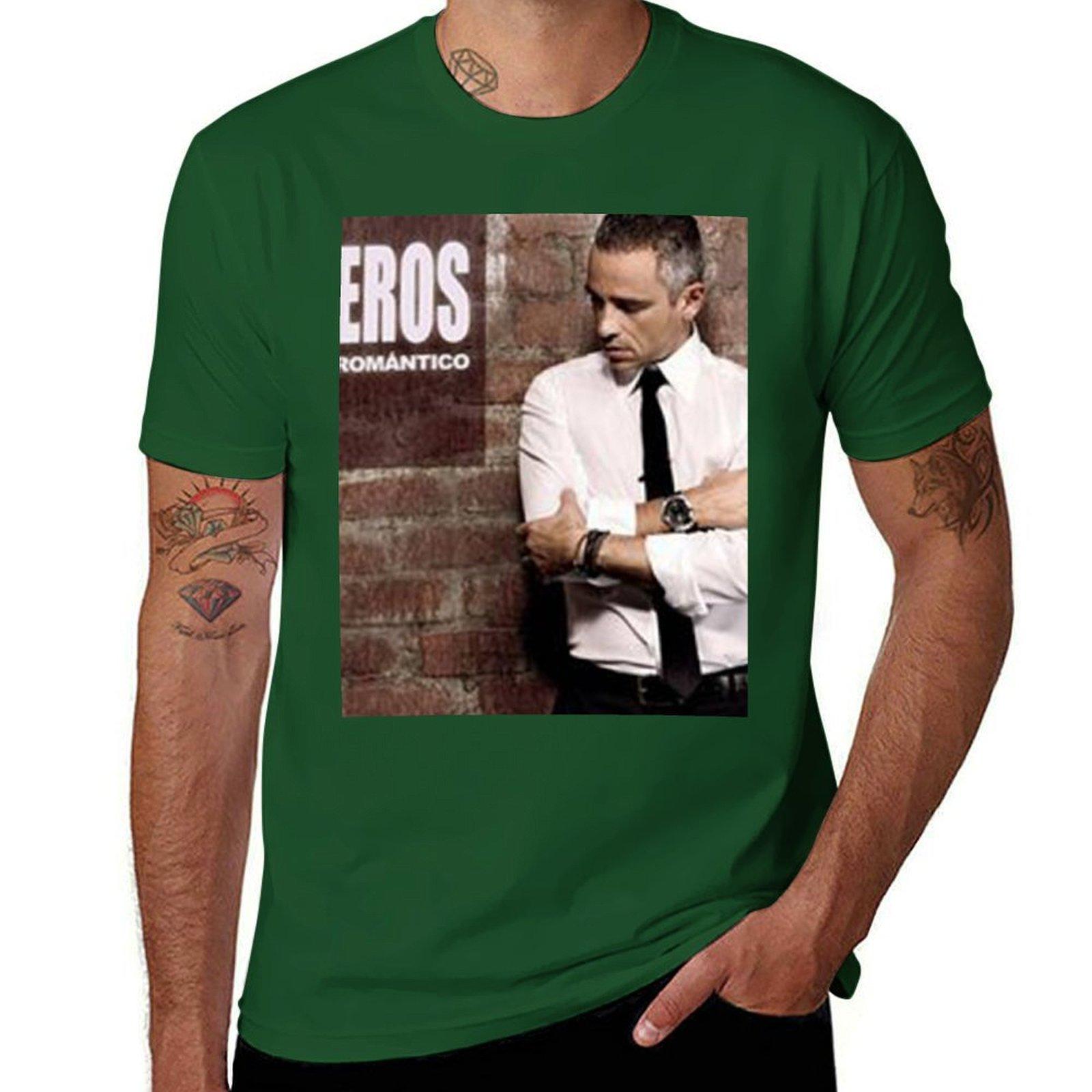 

Eros Ramazzotti - Poster T-Shirt kawaii clothes quick drying sweat Aesthetic clothing mens t shirt graphic 2XL