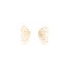 Metal Wind Hollow Fan Butterfly Stud Earrings Women'S Simple Niche Design Earrings Personality Temperament Earrings