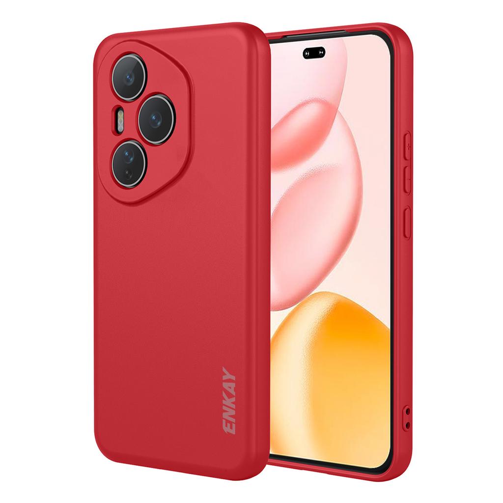 Dla Honor 400 Pro 5G (Światowy) Silikonowe etui ENKAY HAT PRINCE z prostymi krawędziami, tylna obudowa na telefon komórkowy