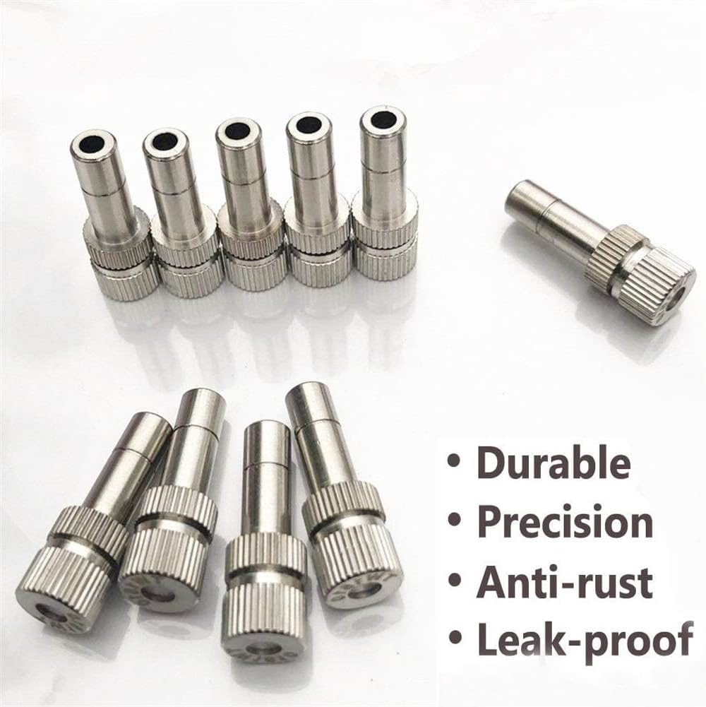 5Pcs Low Pressure 6mm Pneumatic Fitting Pipe Connector Garden Tools Water Fog Sprayer Misting Cooling System Atomizing Nozzles