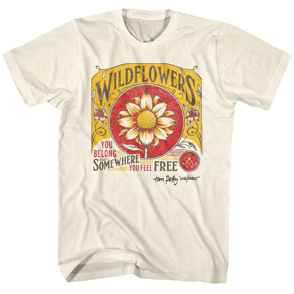

Tom Petty & the Heartbreakers Wildflowers Men s T Shirt You Belong Somewhere S