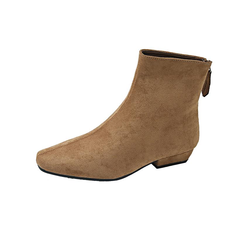 Новые дизайнерские зимние короткие ботильоны Модные ботильоны с квадратным носком Женские элегантные туфли на низком каблуке Ботильоны Largas 40 3190₽