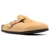 Birkenstock  Boston Suede Leather Latte Cream Women Sneakers 1026164