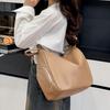 Women's Multifunctional Shoulder Bag Commuter Business Backpack Solid Color Crossbody Bag
