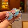 1 Pair Kid Hair Band  Cute Sweet Floral Heart Bear Crystal Hair Rope for Baby Girl Little Girl Hair Accessories