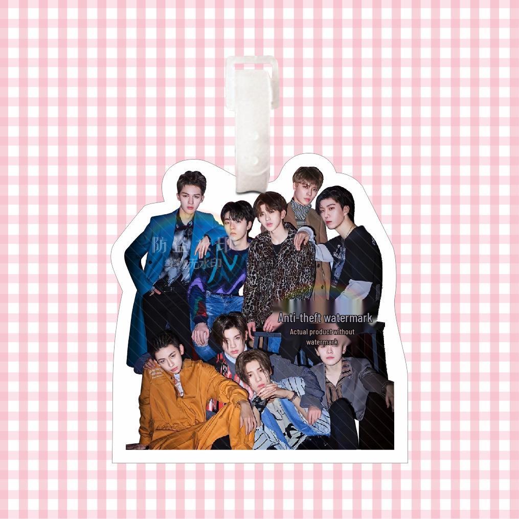 Team NINE PERCENT Luggage Tag & Keychain Pendant