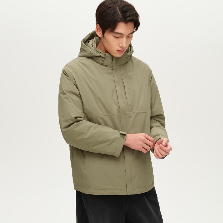 

Men s 2025 Winter Lightweight Hooded Down Jacket - 90% White Duck Down, Windproof, Warm, and Loose Fit for Outdoor Wear. 3XL
