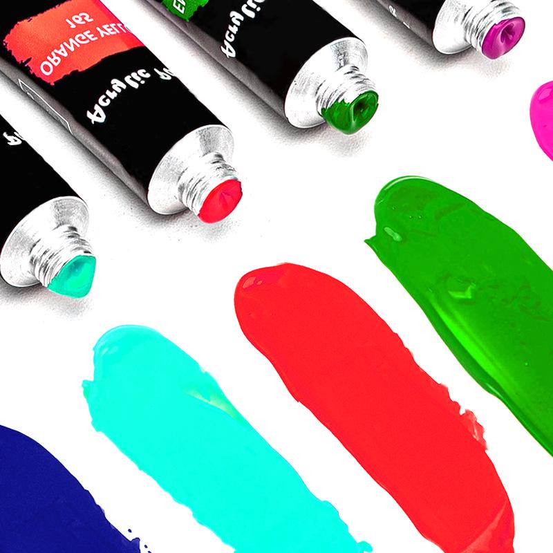 24-Color Acrylic Paint Set for Art Students and DIY Projects