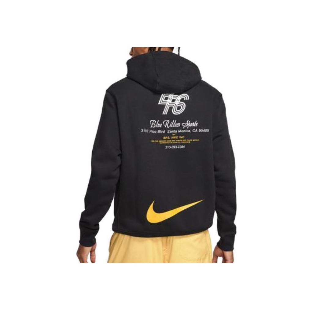 Nike Swoosh Pullover Hoodie Knit Sports Sweatshirt Men Hoodies Black DO6159-010