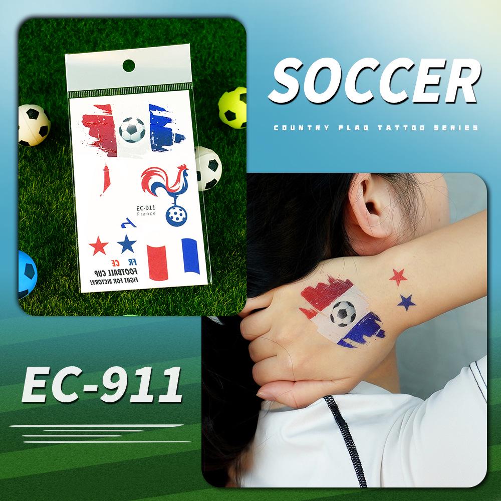 Ruikalong USA Canada Mexico Flag Waterproof World Cup Tattoo Stickers