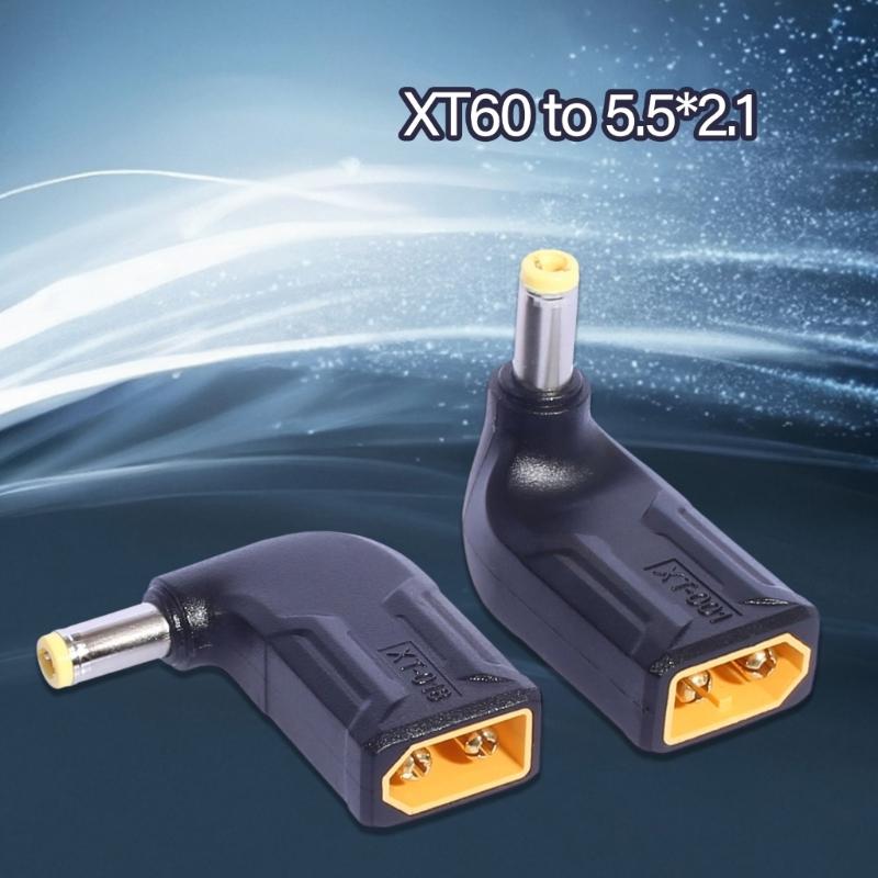 Lightweight XT60 to 5525 Male/Female Charging Adapter Model Aircraft Energy Storage Mobile Power Converter Connector