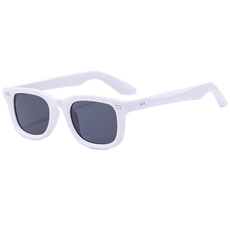 New Versatile Personalized Trend Sunglasses Fashion Rice Nail Square UV Resistant Glasses Retro Goggles Feminino
