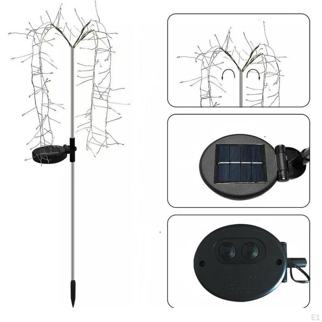 Artificial Tree with Lights Solar Garden Lawn Outdoor 8 Modes LED Pathway
