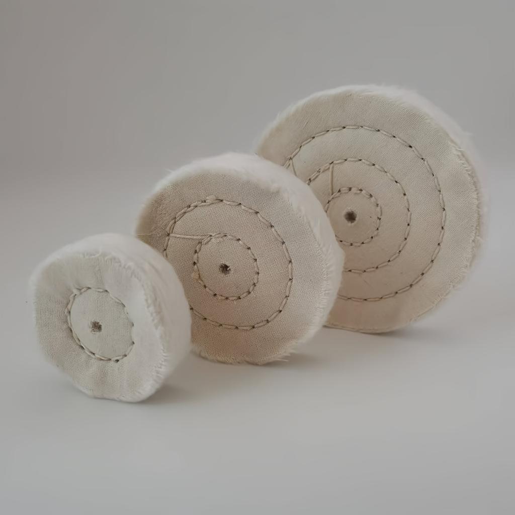 2/3/4 Inch Mirror Polishing Wheel Set with Handle - Suitable for Grinding Wheel Machine Tools, Diamond Carving And Jewelry Polishing Wheel