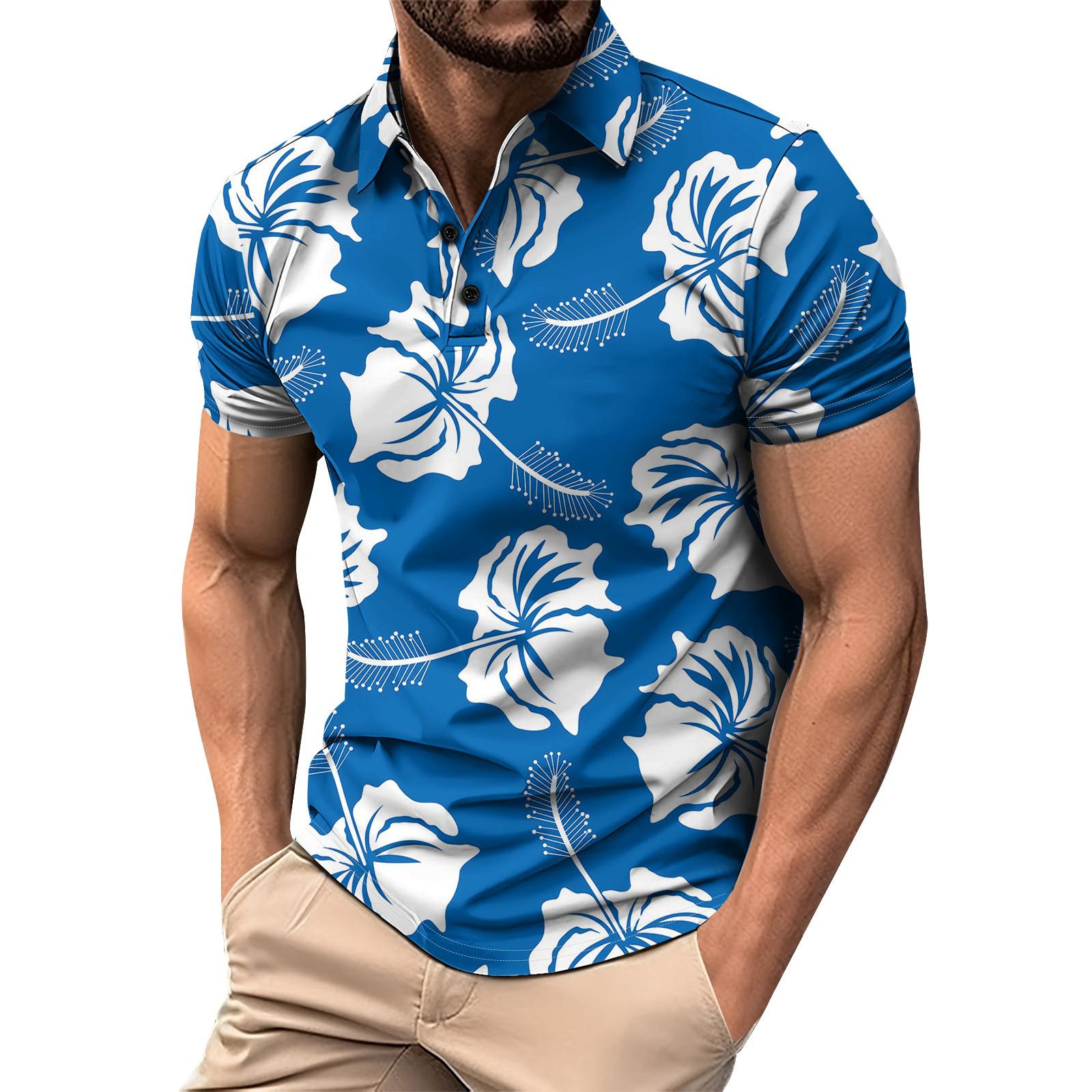 Мужская летняя дышащая рубашка с короткими рукавами и культурой отдыха XL — фото 3