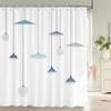 Nordic Minimalist Style Printed Shower Curtain With Hook Bathroom Curtain Home Decorative Curtain 3D Shower Curtains 180X180cm