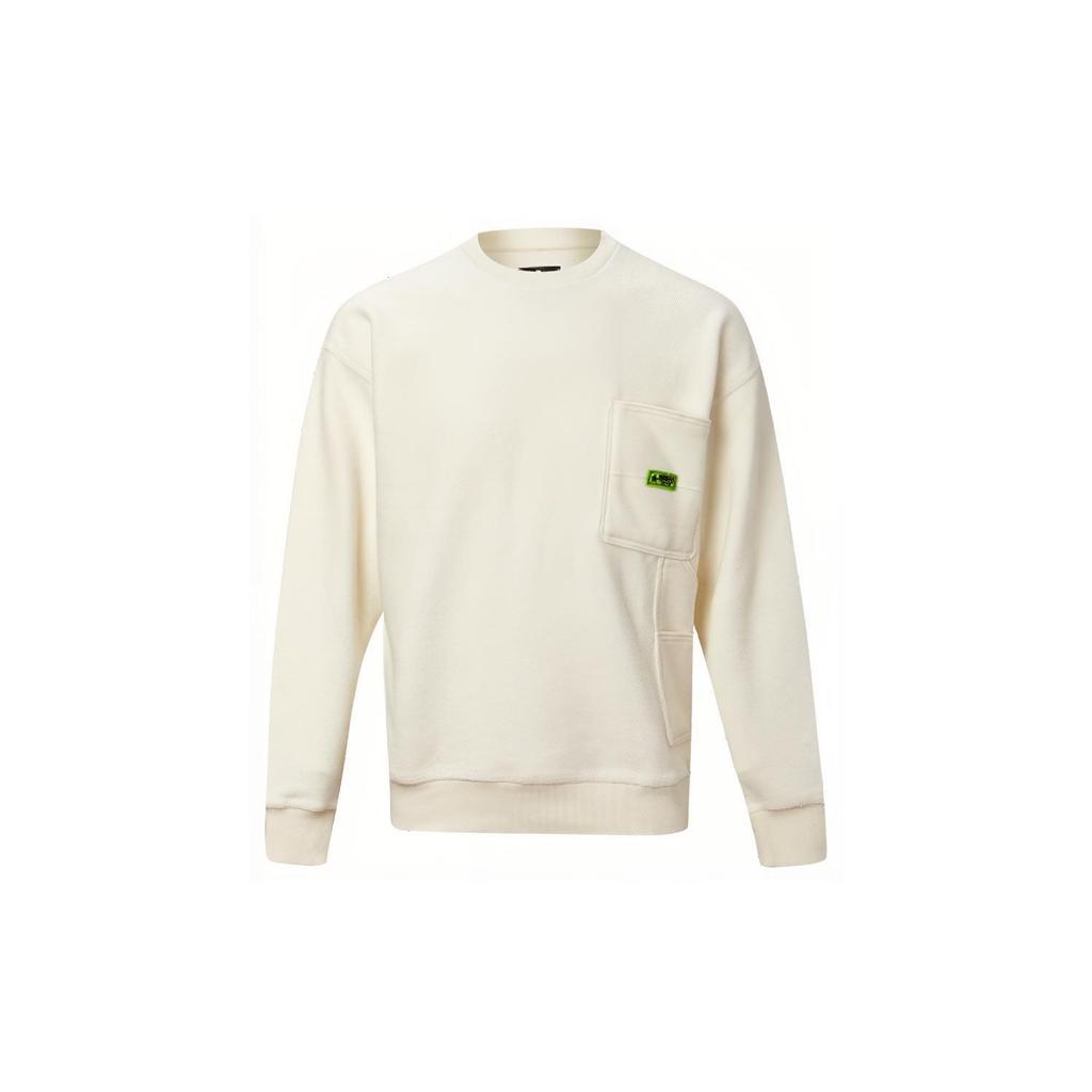Converse Sweatshirts Men's Beige Crew Neck Moderate Regular 10019956-A03