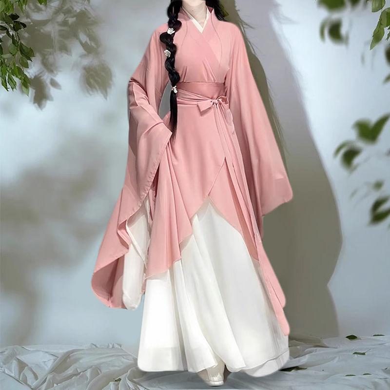 Chinese Wei And Jin Dynasties Style Restoration Hanfu Women's Suit