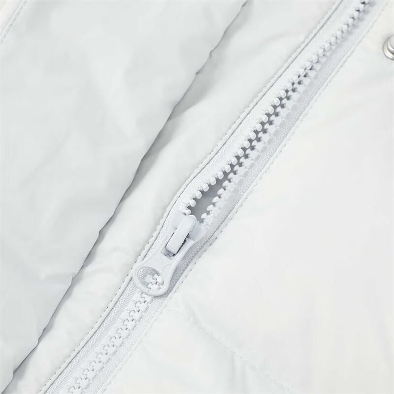 Puma Long Down Warm Solid Color Stand Collar Comfortable Long Sleeve Down Jacket Women Jacket Silver 631638-42