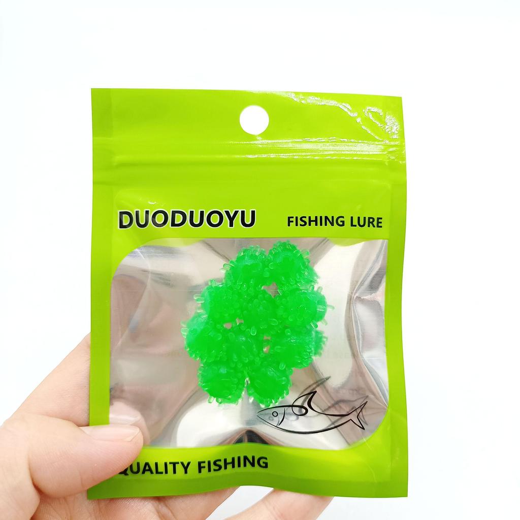 DUODUOYU 10PCS Floating Ball Boilies 0.6g/15mm Corn Flavoured Soft Lure Grass Carp Bait Silicone Plastic Artificial Fishing lure