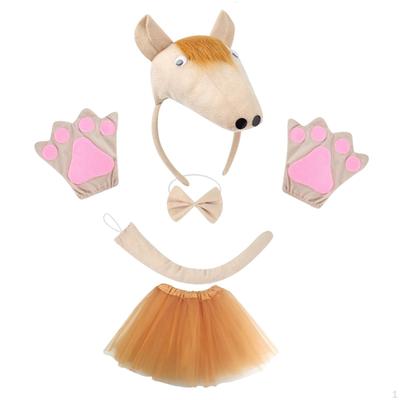 Kids Horse Costume Headwear Animal Fancy Kits for Fairy Tale Stage Shows