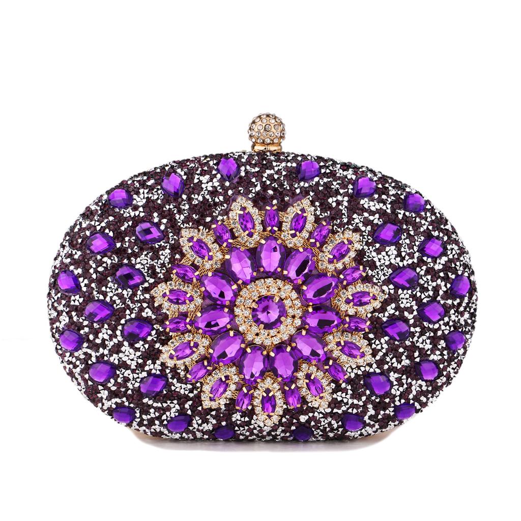 Diamond Women Luxury Clutch Evening Bag Wedding Crystal Ladies Cell Phone Pocket Purse Female Wallet for Party Quality Gift