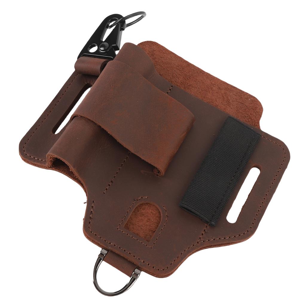 Belt Tool Bag Leather Multifunctional Portable Waist Tool Pouch for Outdoor Adventure Tackling Repair Projects