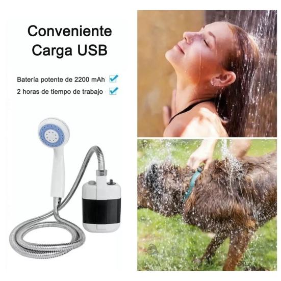 Yousheng Camping Shower Pump Easy To Use Compact Portable Rechargeable Outdoor Electric Shower Head Sprayer Set