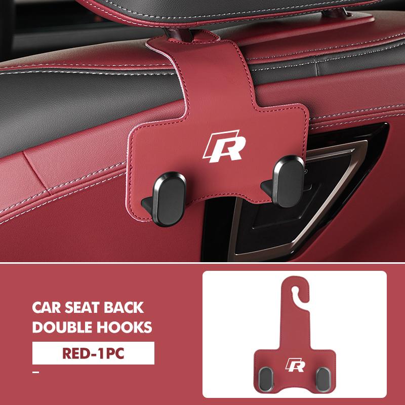 RSQ1 Valve Stems Caps Car Hooks Cable Key Self-Adhesive Dashboard Wall Hanging Hook For Volkswagen VW Golf Polo 4 5 6 Passat B5 B6 B7