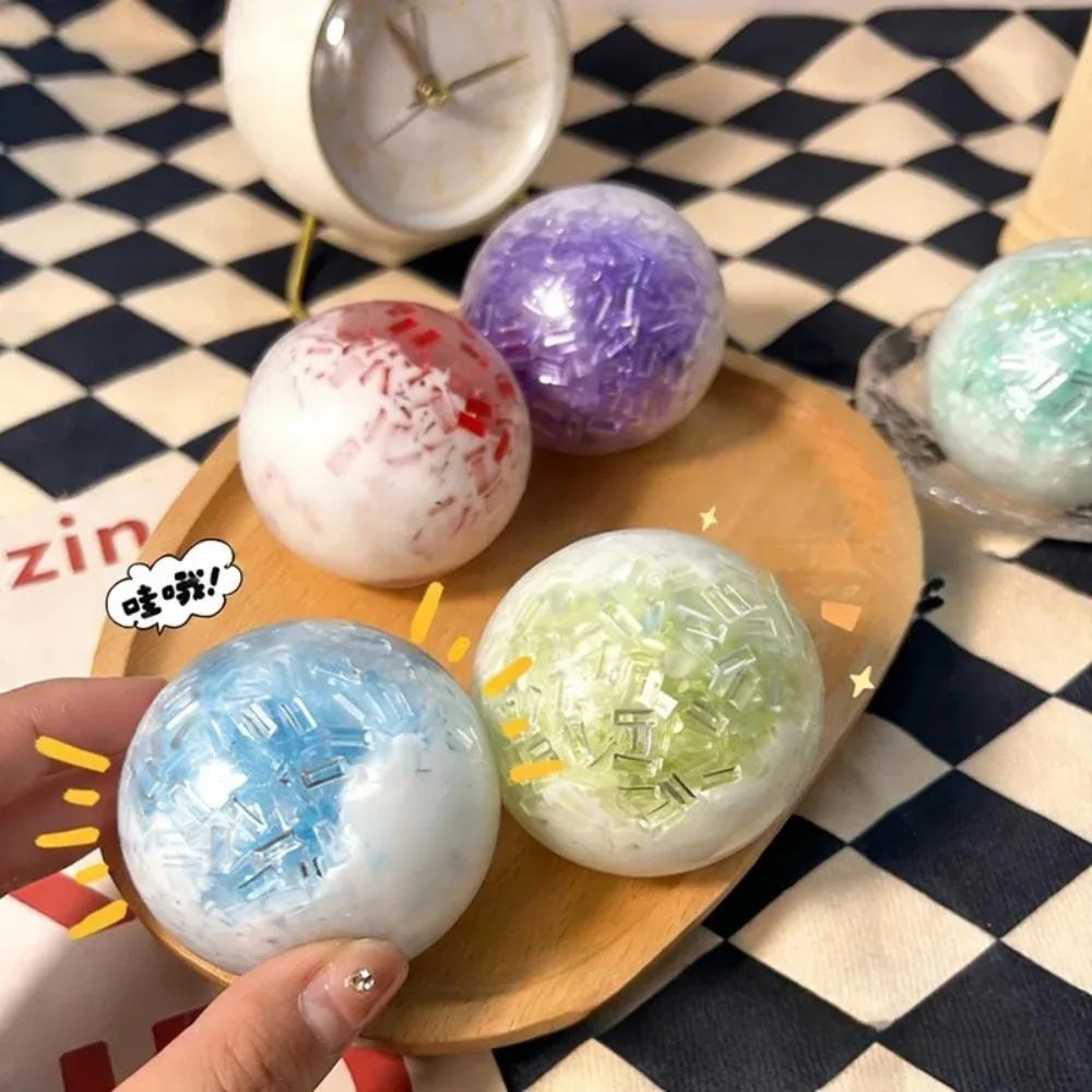 Soft And Slowly Rising Hand-Made Ball Of Crushed Ice Relieves Stress, Senses, Irritability, Anxiety And Hyperactivity Adult Toys
