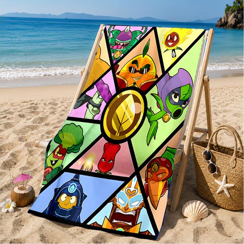 Vibrant Battle Zombies Beach Towel, Microfiber Beach Towel, Perfect For Pool, Beach, Travel, Home Decor Beach Party Fan Gifts