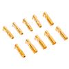 120pcs 3.5mm Brass Bullet Connector Terminal Male & Female with Cover
