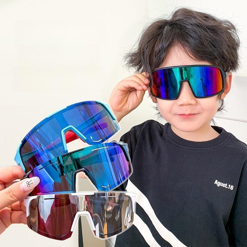 Children Sunglasses Boys Girls Outdoor Cycling Sport Sun Glasses Sandproof Eye Protector Oversized WindproofGlasseslentes De Sol