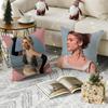 P-Pommelien Thijs Gedoe Cushion Cover Breathable Linen Pillow Cover Skin-Friendly Home Decor Pillowcase With Hidden Zipper