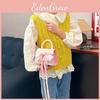 Childrens Small Purse Pu Fabric Cute Fashion Trendy Girls Shoulder Bag For Daily Use