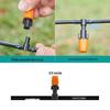 Orange Adjustable Shut-Off Atomizing Micro-Sprinkler for Agricultural Irrigation