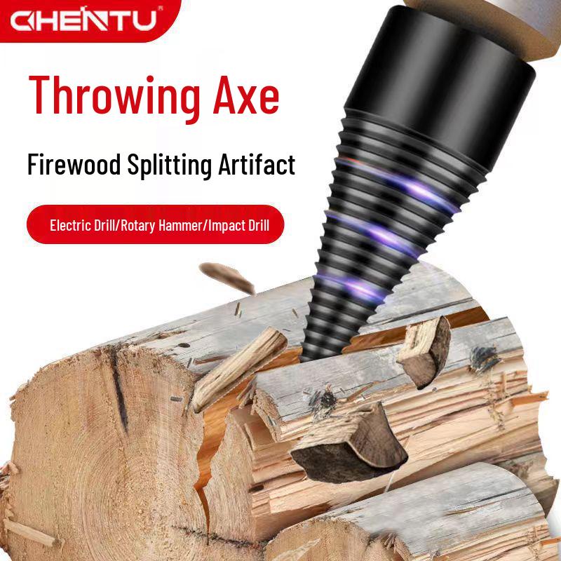 Electric Wood Splitting Cone Drill Bit for Firewood Cutting