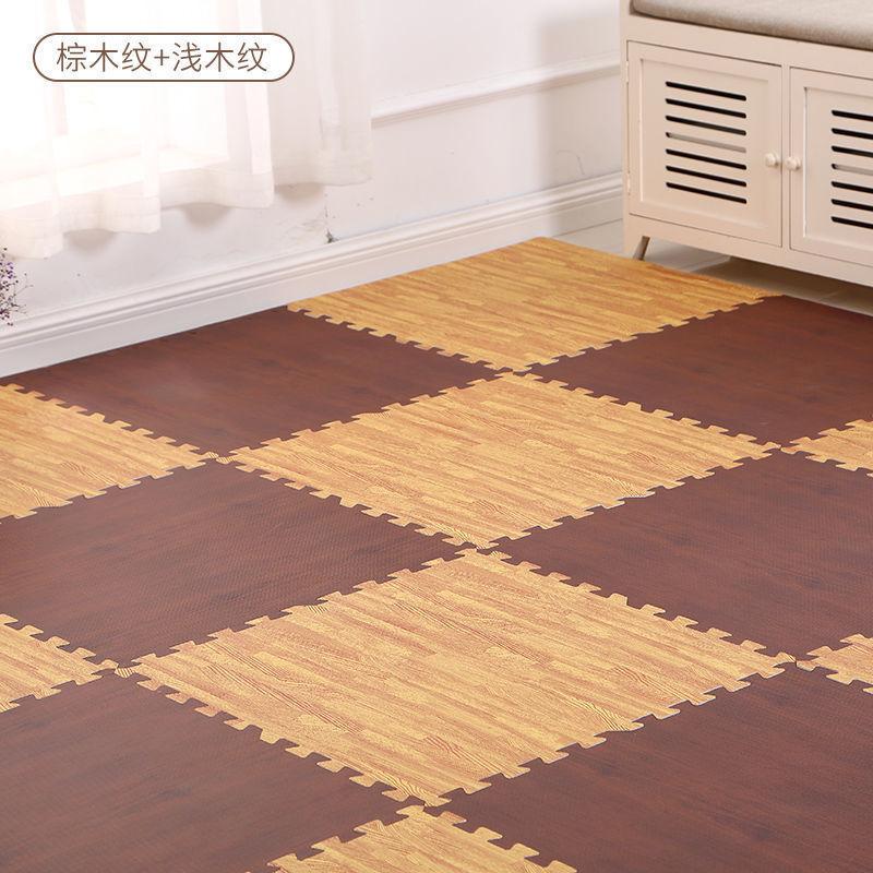 10/20Pcs Wood Grain Puzzle Floor Foam Carpet Bedroom Splicing Mat Baby Sports Play Mat Decorative Carpet Exercise Tiles 30*30cm