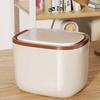 Sealed Desktop Trash Bin Household Press Storage Case Mini Trash Can  Living Room