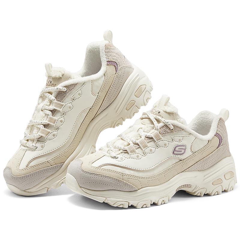 Skechers Women's Curly Bear Plush Platform Sneakers
