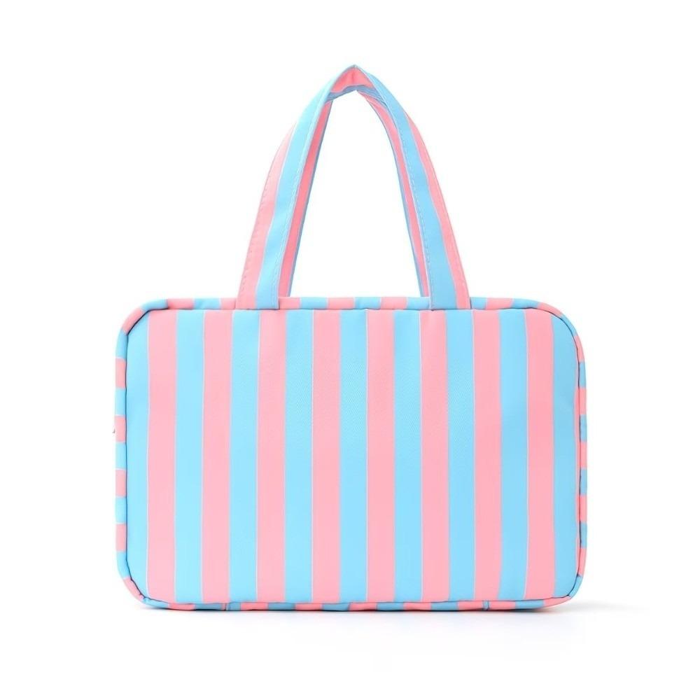 

Large Capacity Travel Wash Handbag Dustproof Clothing Bag Durable Travel Storage Bag Home Blue&Pink