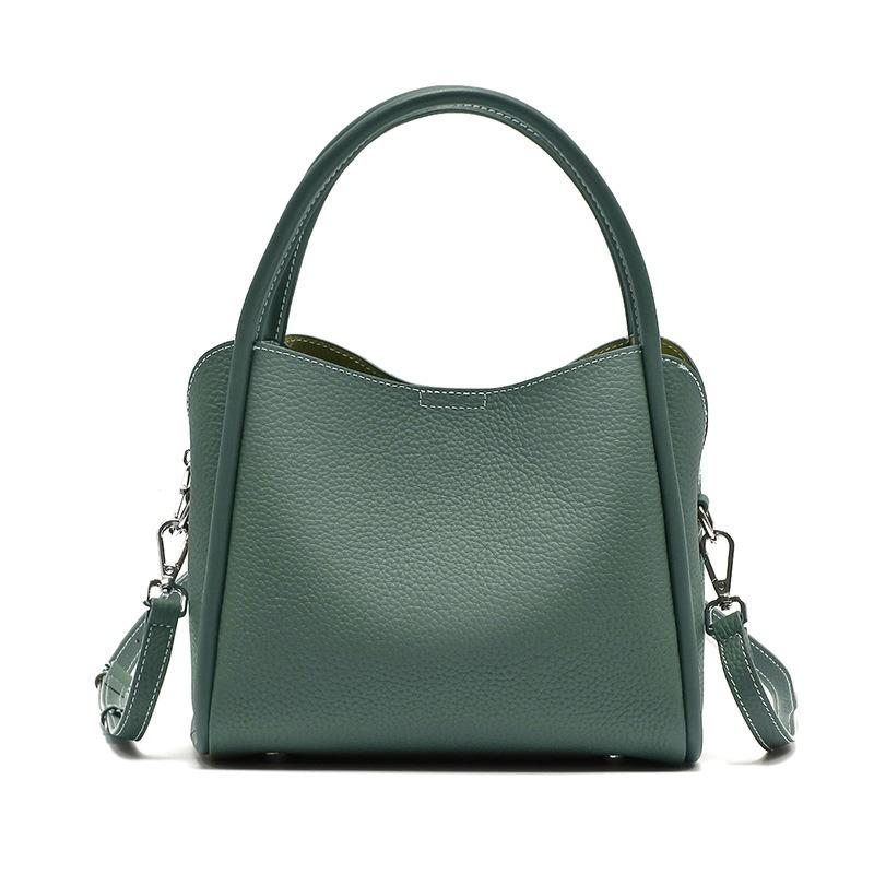 Tote bag large capacity leather women's bag women's new retro commuter shoulder bag women's niche design handbag
