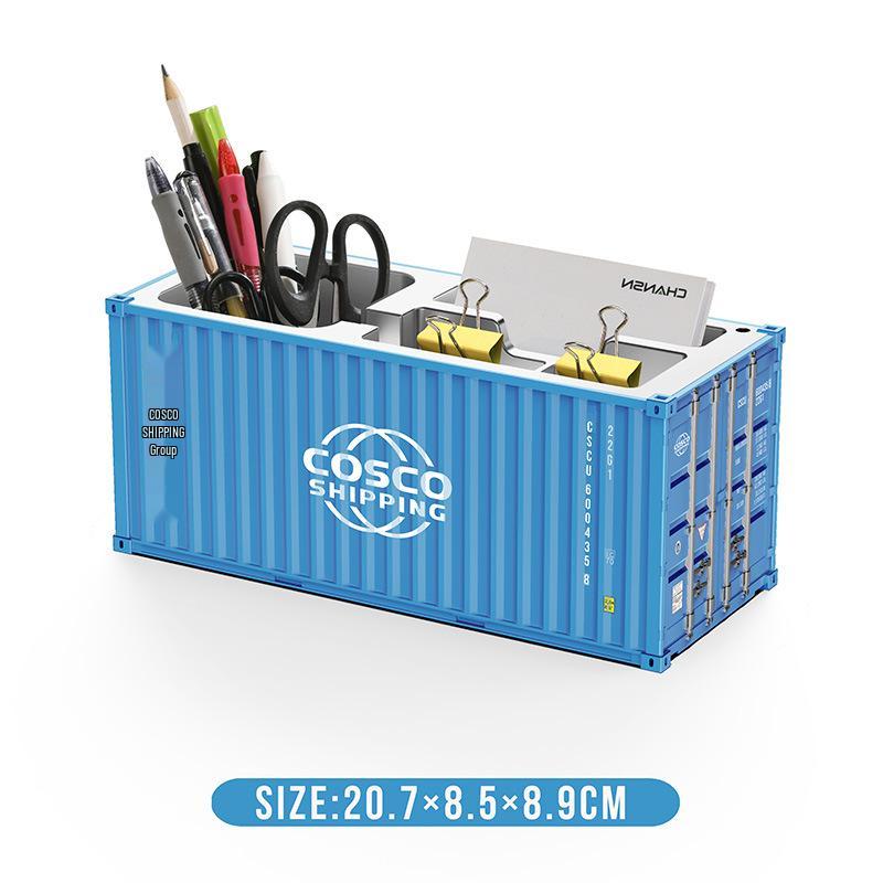Mini 1:30 Scale Desktop Pen Holder & Business Card Storage Box with Custom Logo