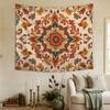 Vintage Boho Paisley Tapestry Polyester Wall Hanging Retro Ethnic Floral Bohemian Tapestry for Bedroom Room Decoration